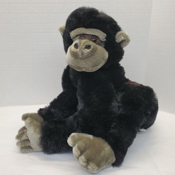 VTG MJC international 1992 Black Gorilla Ape 19 Inches Hanging Stuffed Animal - Picture 1 of 9